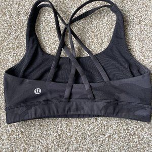 Lululemon Black/Grey Camo Sports Bra